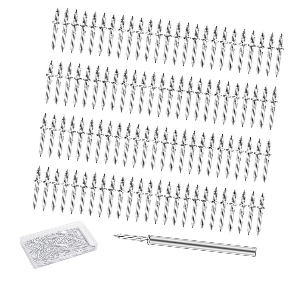 Бесшовные двухсторонние гвозди с монтажным инструментом Двусторонние бесследные гвозди с инструментом для гильз для плинтусов