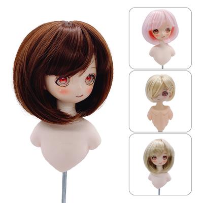 Для кукол BJD 1/3 22-23 см окружность головы короткие волосы высокотемпературное волокно мягкий шелк кукольный парик многоцветный аксессуары для кукол