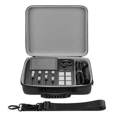 Geekria Audio Interface Carrying Compatible with RODE RODECaster EVA Hard Shell Travel Bag Case, Duo, (Dark Gray)