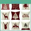 Charming Christmas Themed Cushion Cover Perfect For Your Sofa And Home Decor