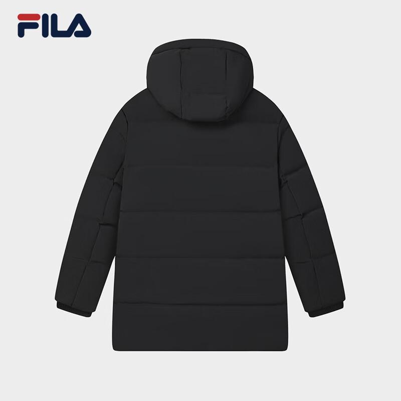 Fila Мужская зимняя удлиненная пуховая куртка с капюшоном 2024