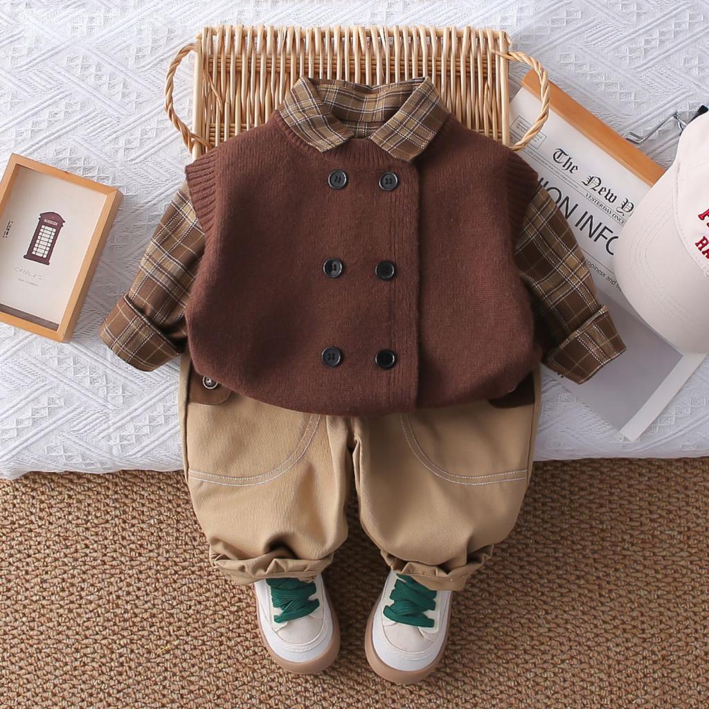 Детский повседневный комплект с длинным рукавом, удобные наряды для повседневной носки