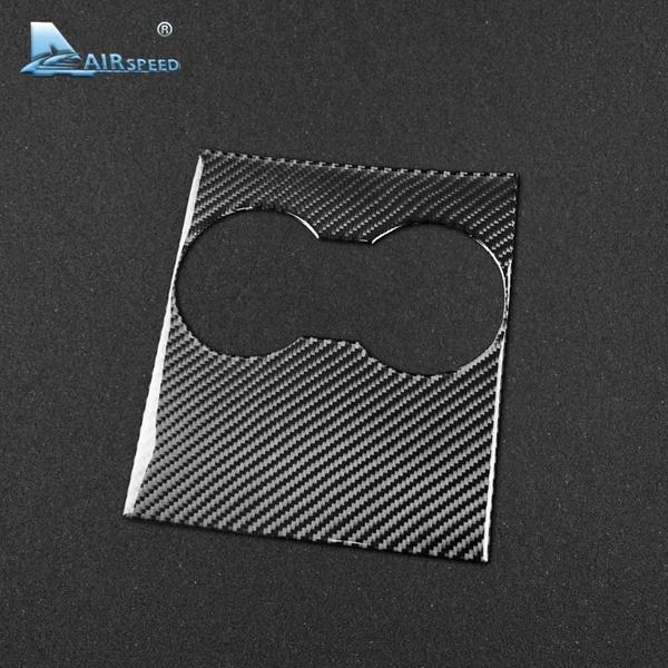 3pcs Carbon Fiber Car Center Console Storage Box Cover Sticker Interior Trim for Tesla Model 3 Accessories 2017-2019 Auto Parts