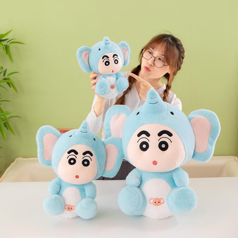 Popular Crayon Xiaoxin Doll Xiaoxin Transforms Into Elephant Doll Children's Plush Toy Soothing Doll