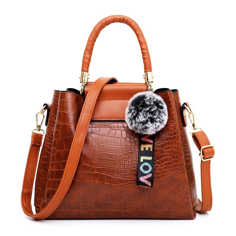 4 шт./компл. женская кожаная сумка в стиле ретро со змеиным узором, сумка на плечо, большая вместимость, набор из четырех предметов, косые сумки с украшением из подвески