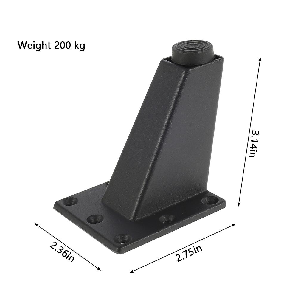 4 шт. Регулируемые металлические ножки для мебели Черные ножки для мебели Толстый алюминиевый сплав Ножки для стола Шкафов Ножки для дивана-кровати Ножки для ТВ-тумбы НОВЫЕ