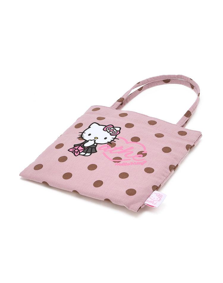 Сумка-тоут Athe Vanessabruno [Hello Kitty X Athe] В горошек Розовая S Aaba6E022P2