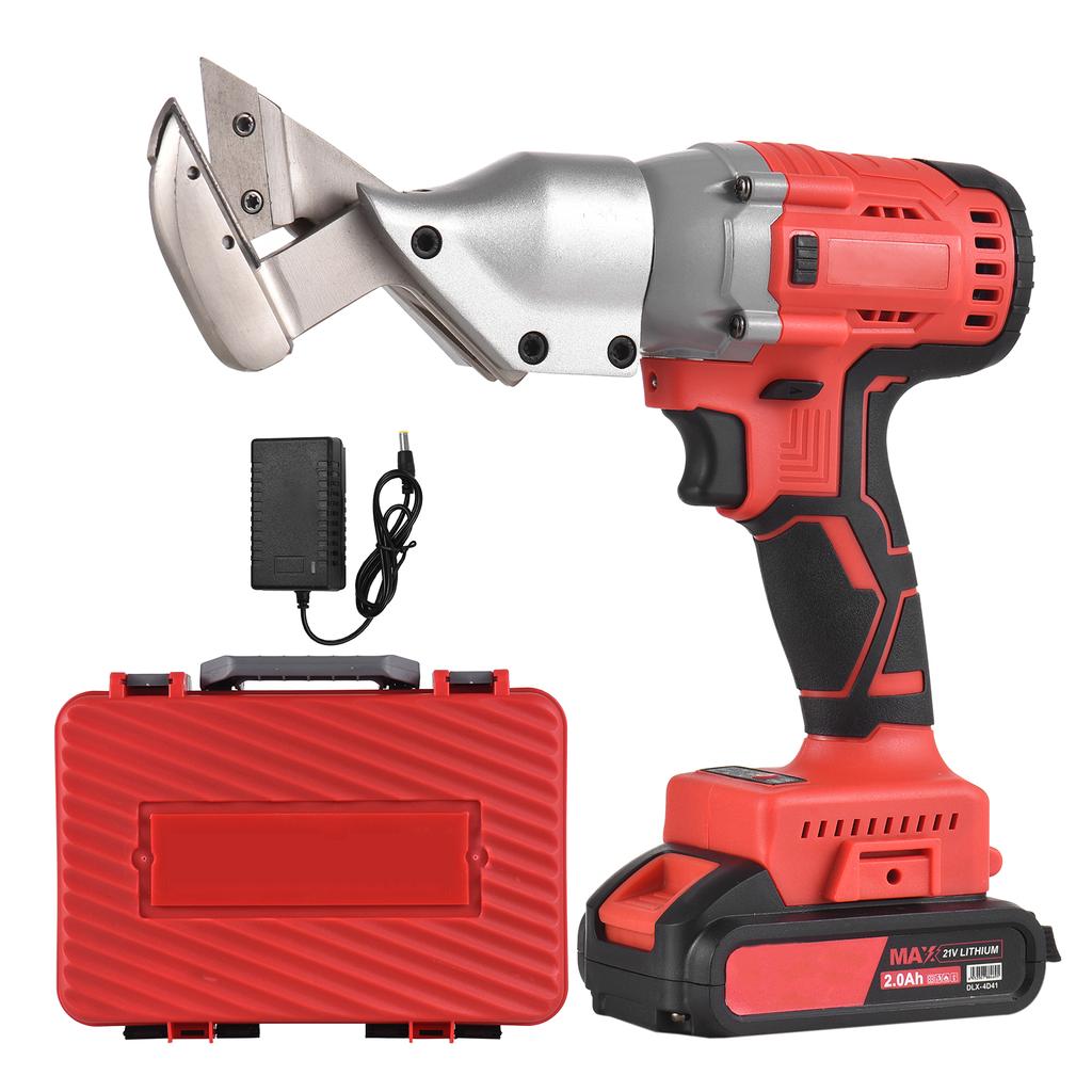 21 В, бесщеточные мини-аккумуляторные ножницы для жести, 2,0 Ач, электрические ножницы с литий-ионной аккумуляторной батареей