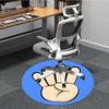 1pc Hand Gesture Carpet for Office Non Slip, Round Carpet, Soft & Comfortable, Carpet for Office, Lightweight Round Floor Mat