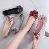 Fashion Pointed Toe Women Flats Shoes Bow Women Shoes Patent Leather Casual Single Summer Ballerina Shallow Mouth Shoes