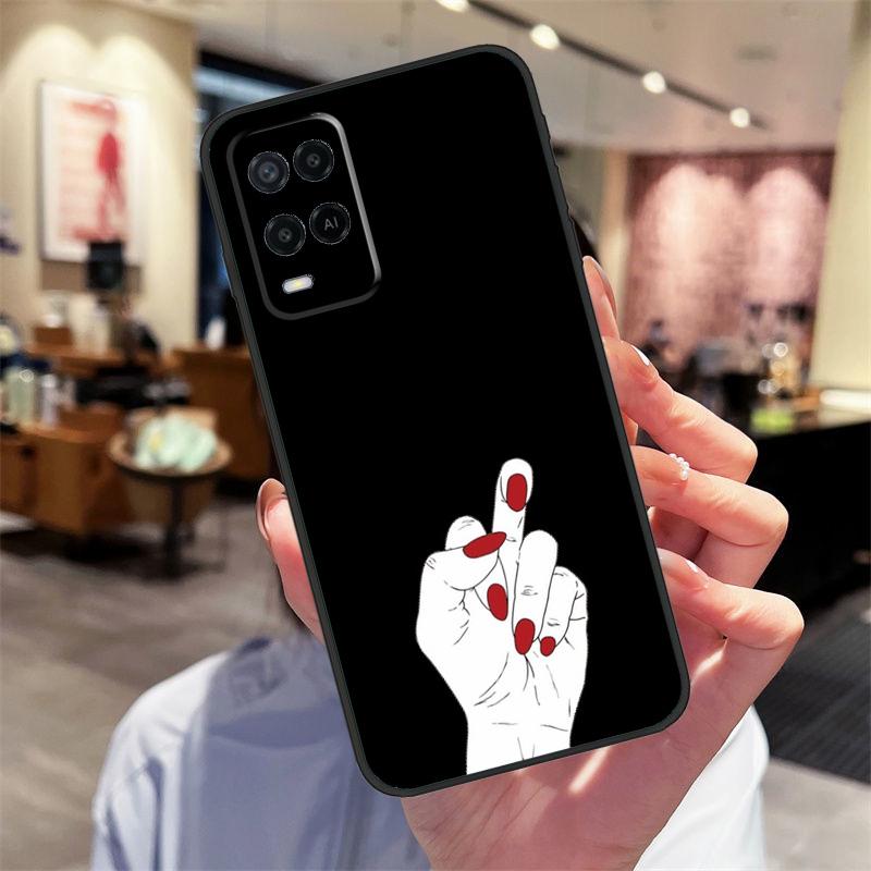 Девочковый Код Руки Смешные Сигналы Чехол Для Oppo A94 A54 A40 A60 A80 A98 A78 A18 A38 A58 A16 A76 A96 A17 A77 A74 A57S A15 Крышка