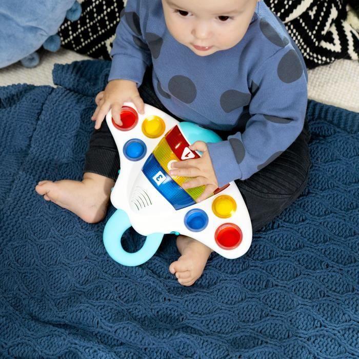BABY EINSTEIN RAIE - Jouet intéractif d'éveil sensoriel, musical, apprentissage des couleurs, cadeau bébé 6M+