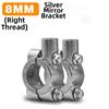 M8/10 Mirror Mount Clamp Black Silver Rearview Holder  for Tricycle Rearview Mirror