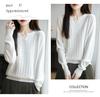 New Andy Velvet V-Neck Seven-Button Jacquard Knit Pullover: Stunning Autumn & Winter Women's Base Layer Shirt.