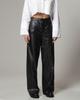 Red Exp Leather Trousers. 3981 36 Black