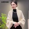 Fitted Waffle Long-sleeved Stylish Cardigan Warm Knitted Shawl for Autumn and Winter Fashionable and Versatile Shawl Outerwear