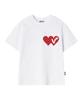 VIDEO JOCKEY Double Heart T-Shirt [White]