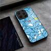 Чехол для телефона Bug Cat C-Capoo для iPhone 16 Pro Max 17 14 15 Plus 13 Mini 11 12 X XR XS 8 7 Plus SE Стеклянная крышка