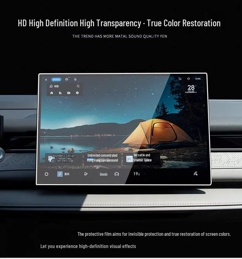 Закаленное защитное стекло для дисплея управления навигацией Geely Galaxy Starry 8.