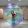 New with Telescopic Sticks Belly Dance Accessories Props Scalable Rods Multicolor Semi-circular Flags Lightweight