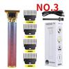 Rechargeable Waterproof Electric Cordless Hair Clipper Men Electric Hair Clipper USB Rechargeable Shaver