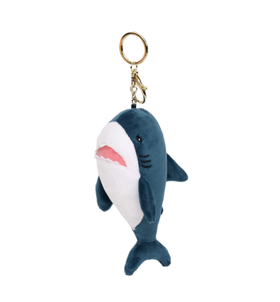 Bralafia Shark Keychain Plush Toy, Cute Marine Animal, Valentine's Day, Children's Day, Birthday, Christmas Gift (15cm, Blue)