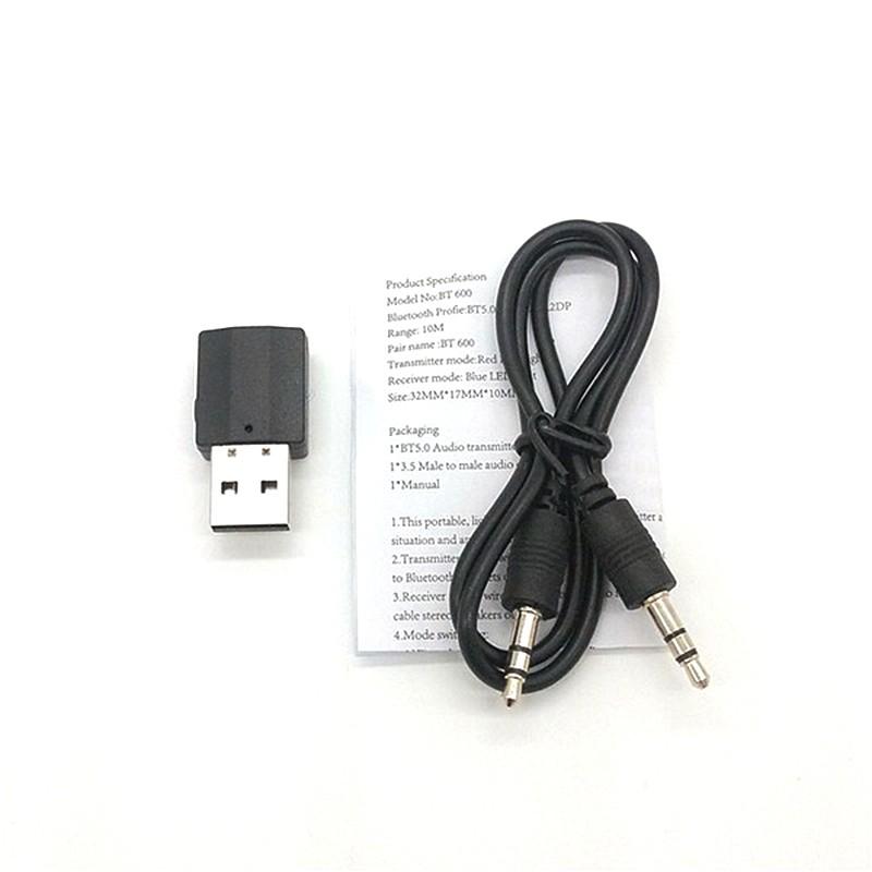 2 в 1 USB 5.0 Bluetooth аудио Bluetooth-передатчик мощный адаптер