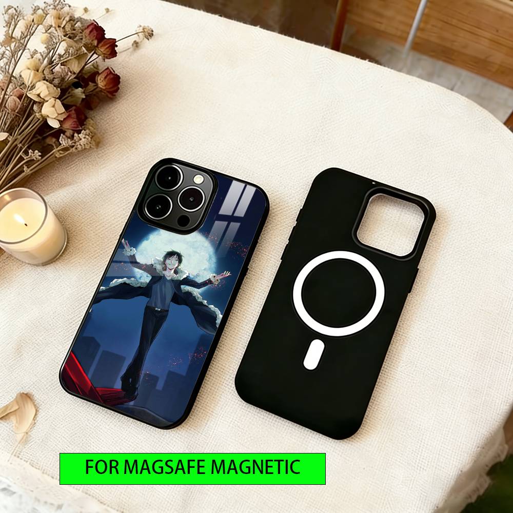 Чехол для телефона Durarara для iPhone 17, 16, 15, 14, 13, 12, 11 Plus, Pro, Магнитный, Для Magsafe, Беспроводная зарядка