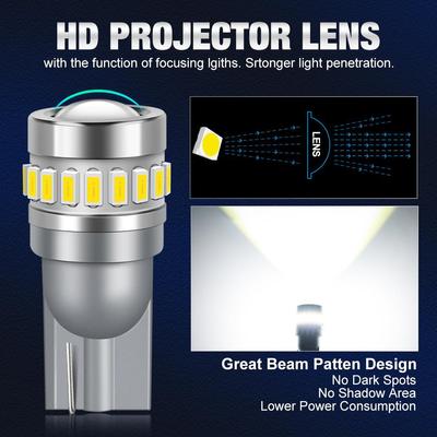 2 шт. W5W T10 светодиодный CANBUS без ошибок 3030 3014 SMD светодиодные чипы 194 168 салон автомобиля боковой свет авто лампа карта купольные светильники 12 В лампа 6500K