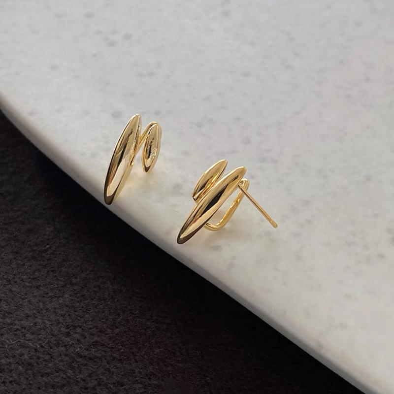 Новинка 2023 года, пятиугольные металлические серьги-гвоздики для женщин и девочек, новые готические серьги в стиле панк Y2K, съемные простые серьги