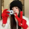 Protection From Cold Women Bow-knot Warm Gloves Touch Screen Knitted Gloves  for Men and Women