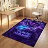 Butterfly Theme Crystal Velvet Rug Personalized Custom Name Text Soft Floor Mat Home Decor