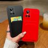 Realme Gtneo3 Mobile Phone Case Soft Silicone Protective Case Creative Bracket Creative Tide Card Bag