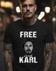 Бесплатная черная футболка Karl Workaholics, унисекс, размеры S-5XL