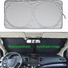 Car Sun Shade Light Retractable Foldable Aluminum Blocking Windshield Foil Car Front Window