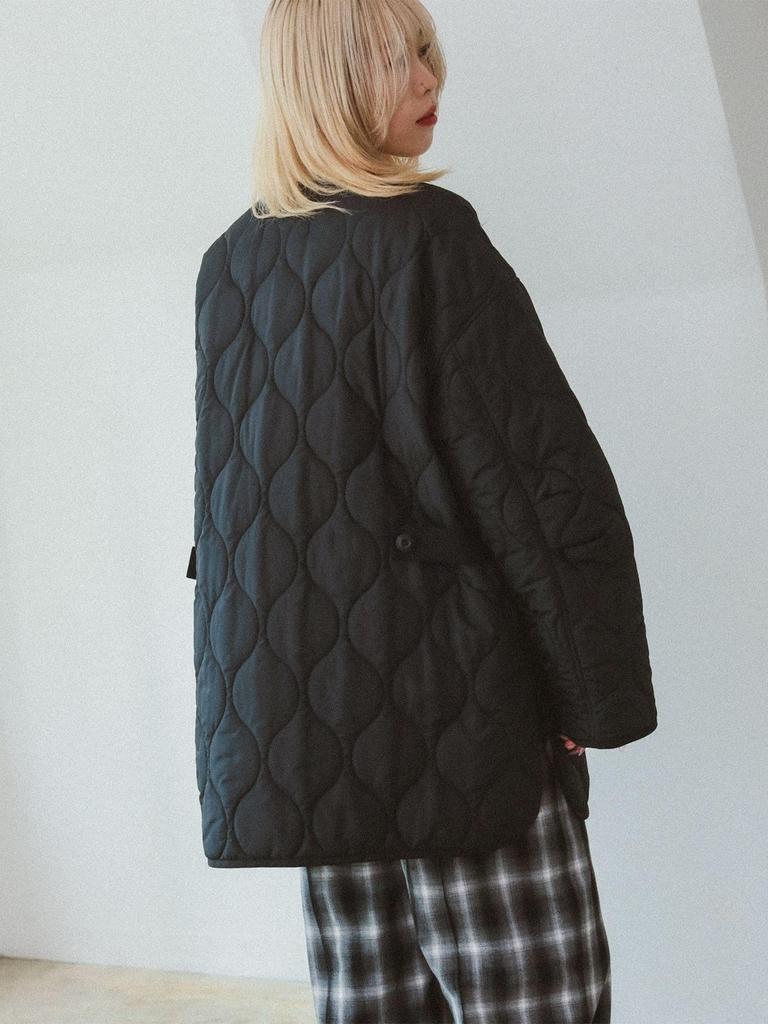 Женская стеганая блузка без воротника Ray Beams, Черный 0