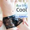 Men's Ultra-Thin Transparent Mesh Boxer Shorts - Sexy, Breathable, Summer Print