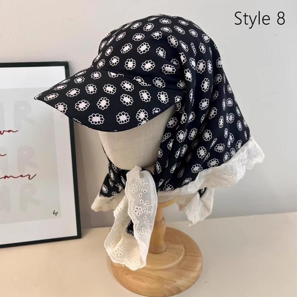 Быстросохнущие шапки-банданы Защита шеи от УФ-лучей Кепка с козырьком Солнцезащитная шляпа для женщин Весна и Лето