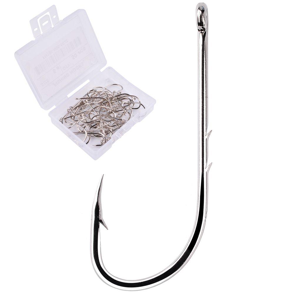 Accessories Sharp High Carbon Steel Barbed Fishhook Offset Narrow Bait Hook Long Shank Fishing Hook