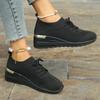 Fashion 2024 Women Causal Sneakers Summer Mesh Fashion Breathable Sneakers Lace Up Sports Shoes for Women Platform Walking Running Shoes