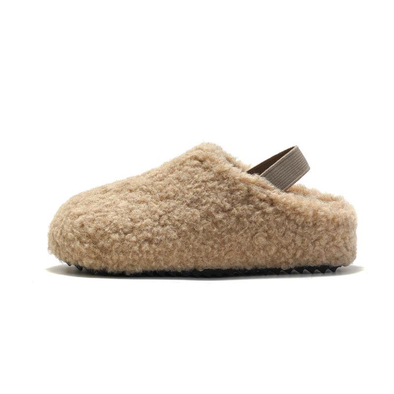 Сандалии Ruizu Kids Furry Cork Cotton Warm Velvet Sandals - Сандалии для мальчиков и девочек из флиса и хлопка