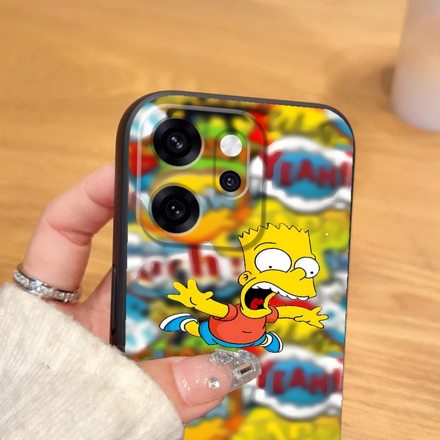 Чехол для Oppo A83 A76 F9 F11 F29 A74 A78 A84 A98 A96 A93 Reno 4F 5 6 7 8 10 11 14 Чехол для телефона Мультяшный С-Симпсоны