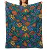 Another Floral Retro Throw Blanket Travel heavy to sleep anime Multi-Purpose Blankets