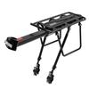 GORIX Rear Carrier Bicycle Bed Carrier Lightweight Durable Aluminum Bicycle Bed Carrier (GX-CARRIER) Removable with Reflector Adjustable Luggage Rack