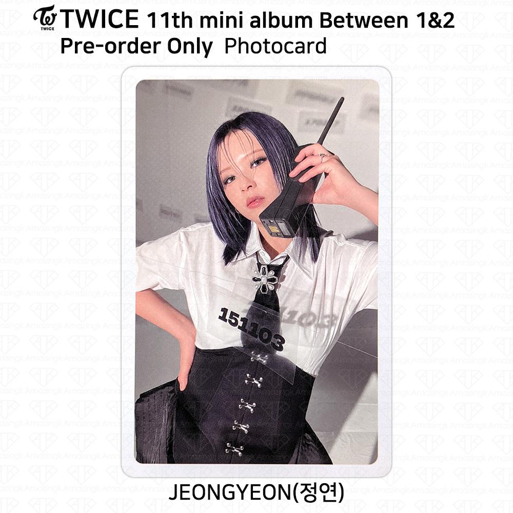 Twice 11-й мини-альбом между 1 и 2 Чонён Фотокарточка Открытка Polaroid POB