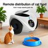 AIOOK HD 8MP 4K Мобильная камера для питомцев V360 Pro CCTV Двойной объектив Слежение 4G Раздача корма для питомцев Цветное ночное видение Двусторонняя домашняя камера