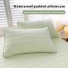 Pillow Cover Quilted Waterproof Pillow Protector Heart Pattern Envelope Pillowcase