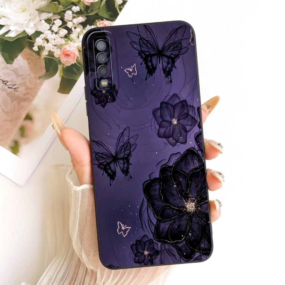 For Samsung Galaxy A7 2018 Case A750 SM-A750F Cover Lovely Cartoon Cat Soft Silicone Protection Shell For Samsung A7 2018 Bumper