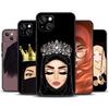 Исламский Хиджаб Девушка Королева Чехол Для iPhone 14 13 11 12 16 15 Pro Max 12 13 Mini X XR XS MAX 7 8 14 16 15 Plus Задняя Крышка