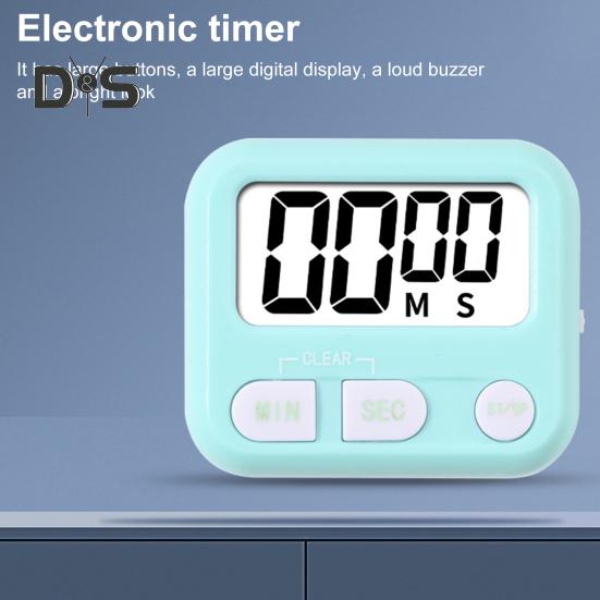 Kitchen Baking Timer Large Screen Button Control with Strong Magnetic Stand Loud Alarm Countdown Stopwatch